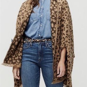 J. crew retail Leopard wrap
